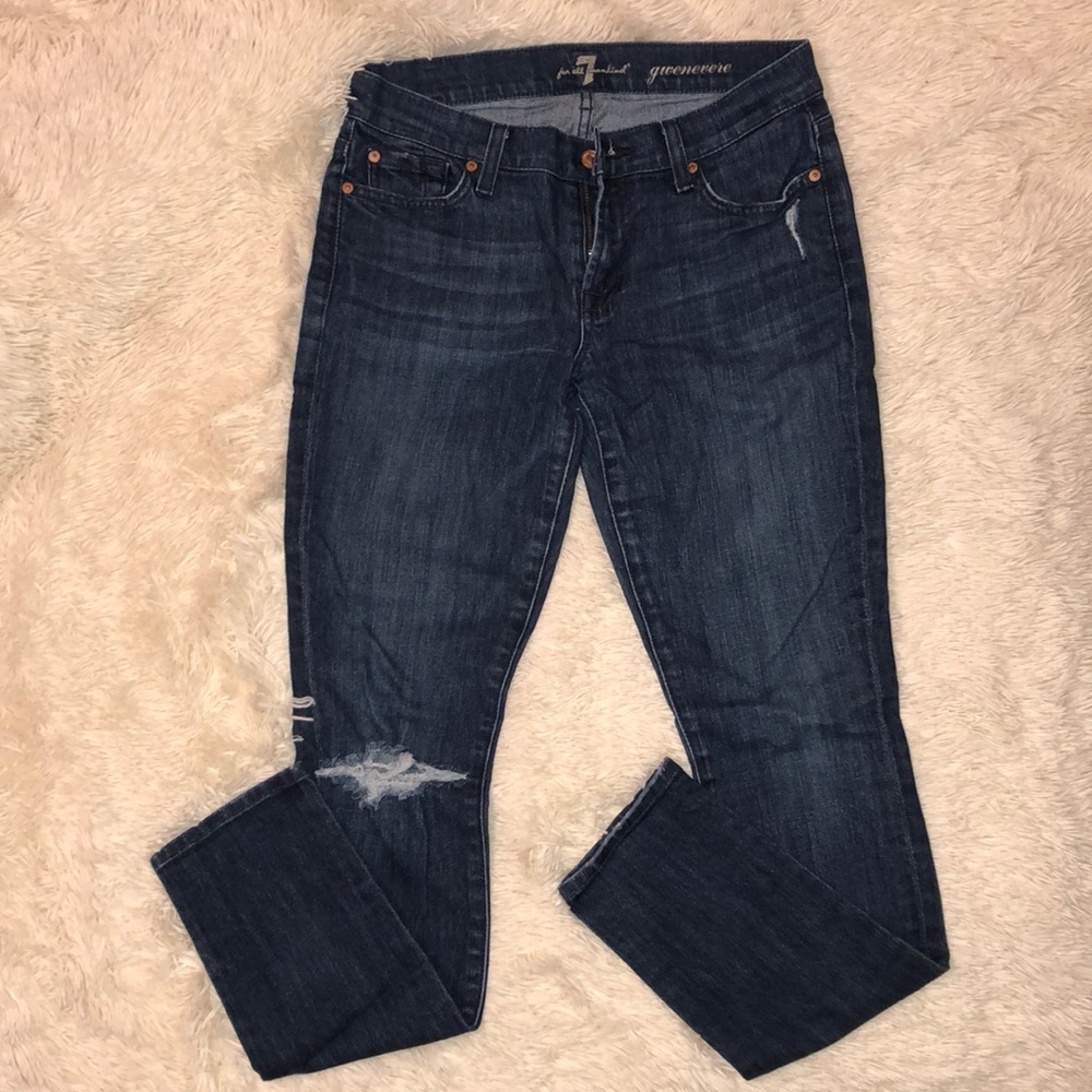 7 for all mankind gwenevere skinny jeans